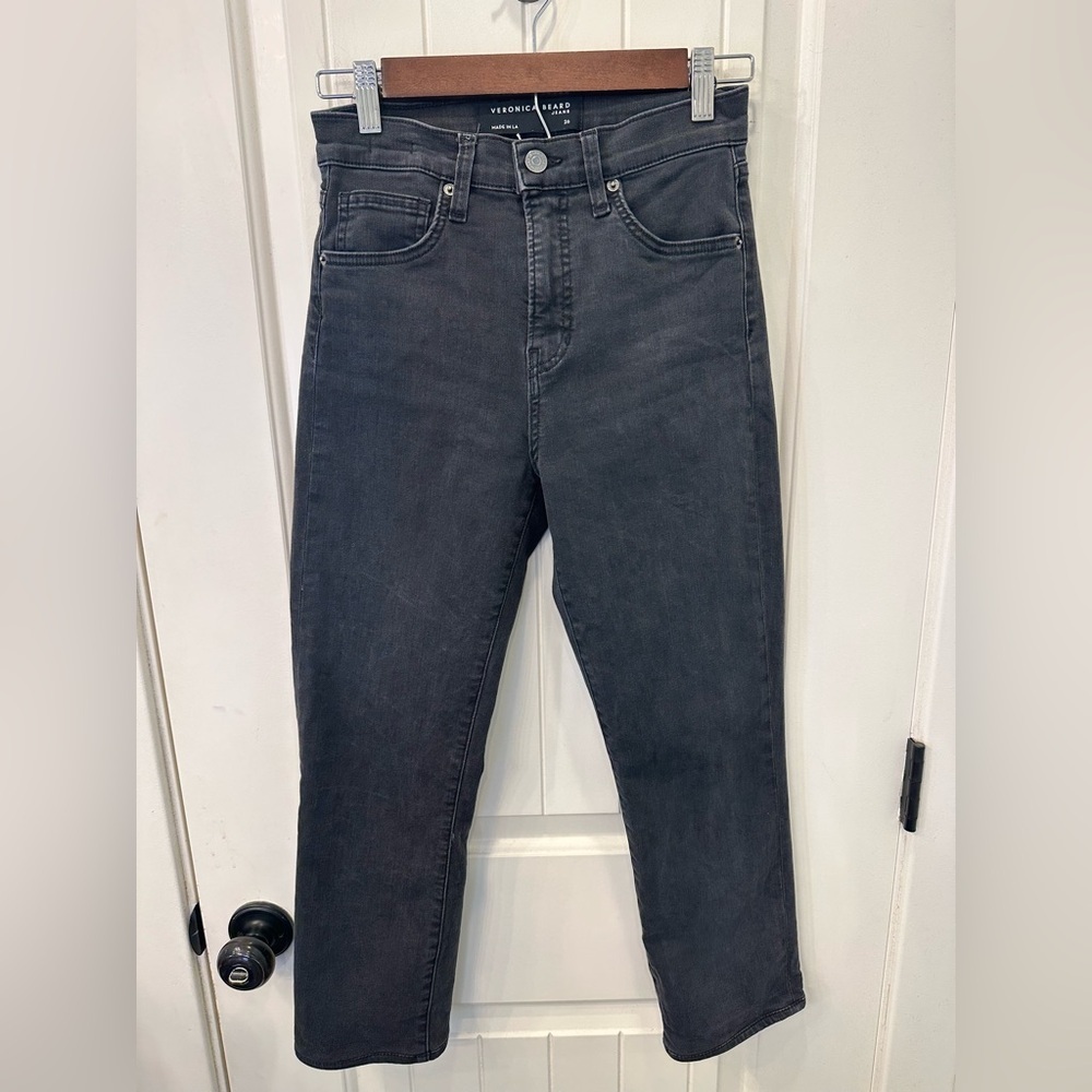 Veronica Beard Ryleigh High-Rise Slim Straight Jeans 26